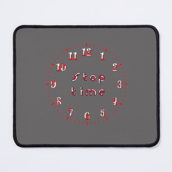 Item preview, stop time clock arrow black red white 3d designed and sold by 4rpixs.