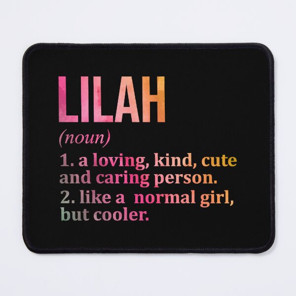 Item preview, Lilah Name Definition in Watercolor designed and sold by XCIV.
