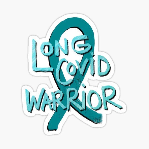Item preview, Long COVID Warrior (Awareness Ribbon) designed and sold by JillPillDesign.