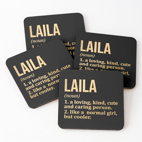 Item preview, Laila Name Definition in Gold designed and sold by XCIV.