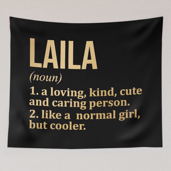 Item preview, Laila Name Definition in Gold designed and sold by XCIV.