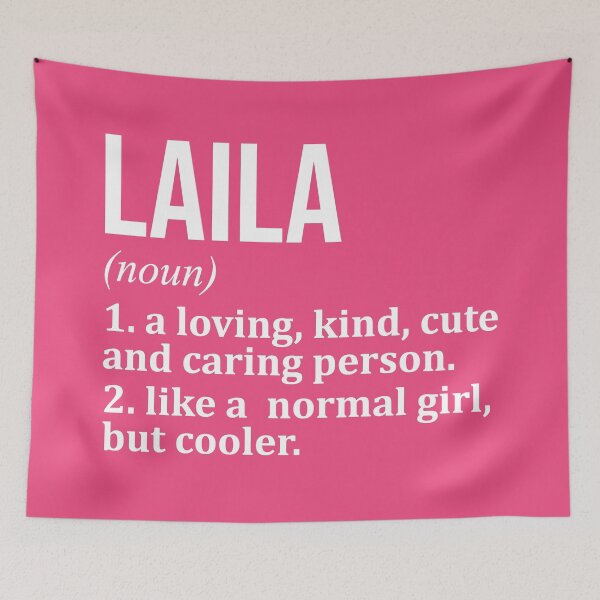 Item preview, Laila Name Definition for Women designed and sold by XCIV.