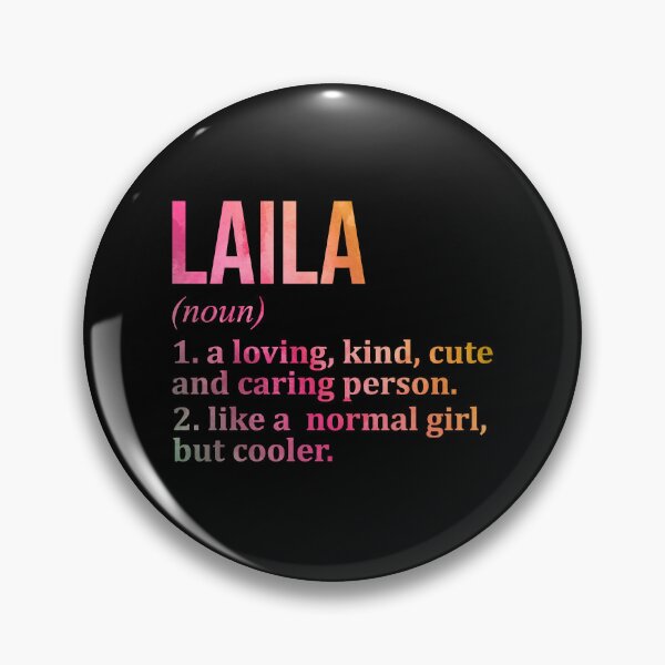 Item preview, Laila Name Definition in Watercolor designed and sold by XCIV.