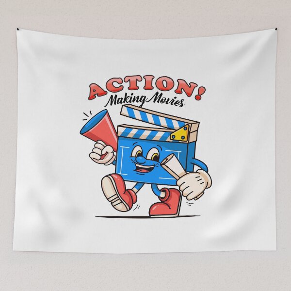 Item preview, Action, Making Movie. Clapperboard movie director character mascot designed and sold by Kevyn Adha.