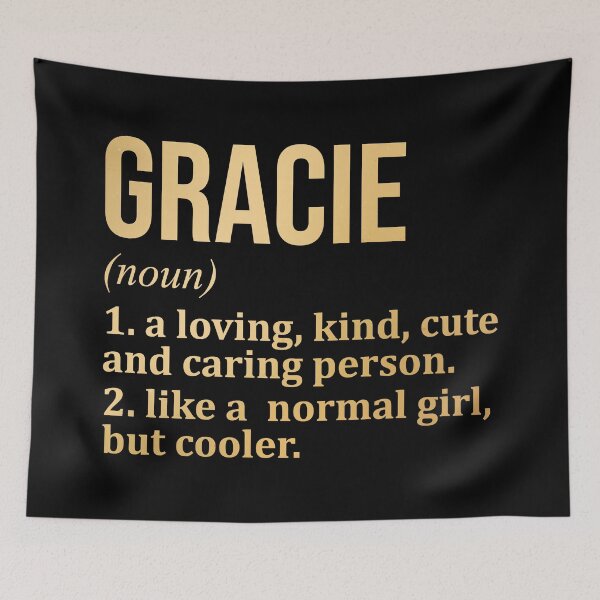 Item preview, Gracie Name Definition in Gold designed and sold by XCIV.