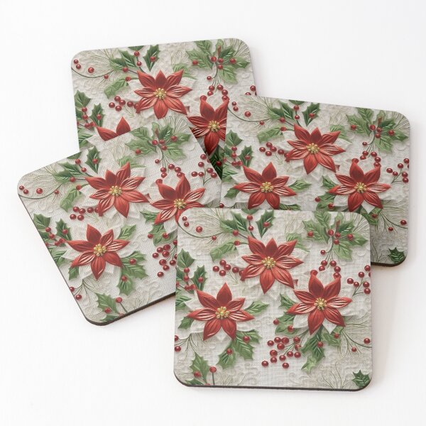 Item preview, Christmas Xmas Fake Embroidery 3D Effect Pattern No 14 designed and sold by Atomura.