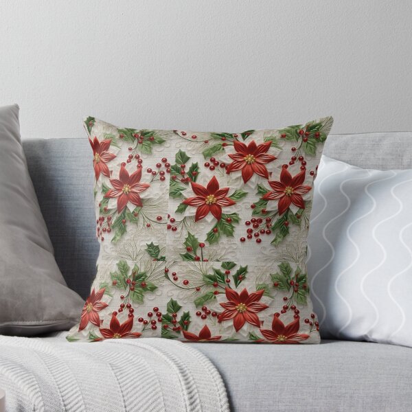 Item preview, Christmas Xmas Fake Embroidery 3D Effect Pattern No 14 designed and sold by Atomura.