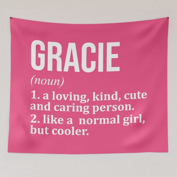 Item preview, Gracie Name Definition for Women designed and sold by XCIV.