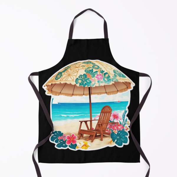 Item preview, Umbrella and Chair on a Beach in Hawaii - Ocean Chill designed and sold by NautiChic.
