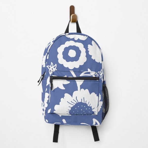 Item preview, White Flowers on a blue background. designed and sold by mkakaire.