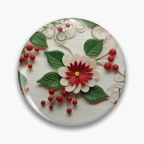 Item preview, Christmas Xmas Fake Embroidery 3D Effect Pattern No 16 designed and sold by Atomura.