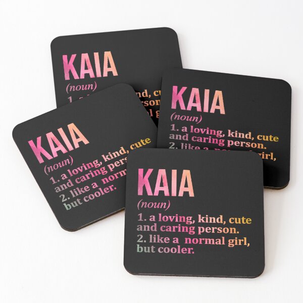 Item preview, Kaia Name Definition in Watercolor designed and sold by XCIV.