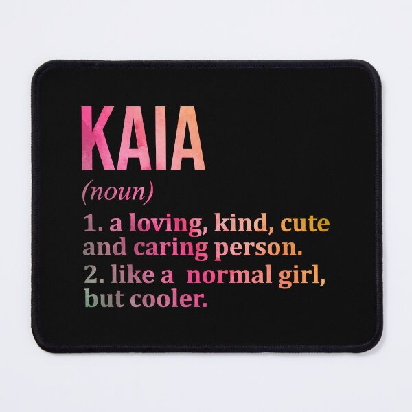 Item preview, Kaia Name Definition in Watercolor designed and sold by XCIV.