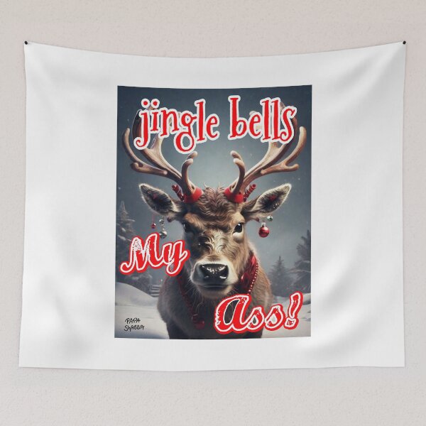 Item preview, Jingle Bells; My Ass; Christmas;  designed and sold by StickerApe.