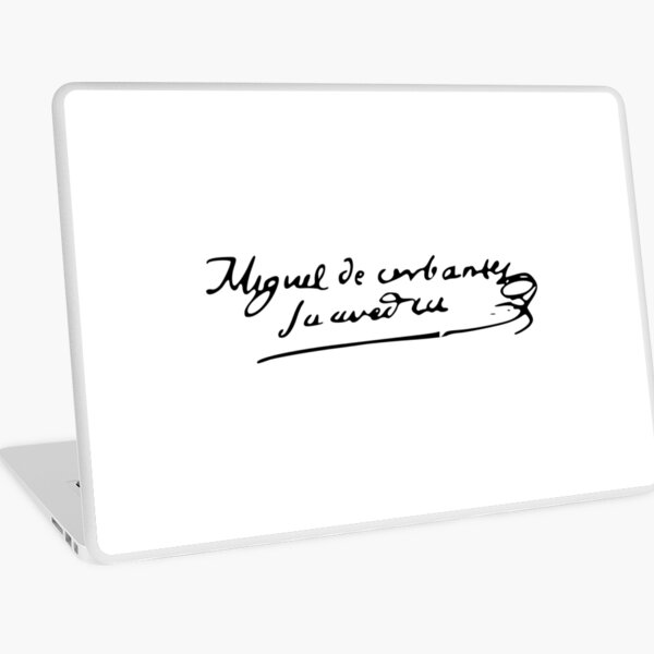 Firma Cervantes Vinilo para portátil
