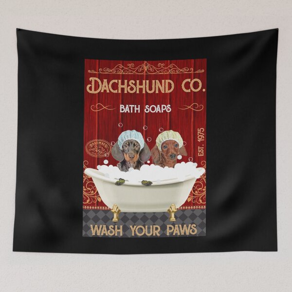 Item preview, Cute Dachshund bath soaps wash your paws designed and sold by SameeraDammeyer.
