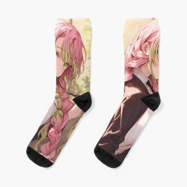 These Mitsuri socks from @Sock Dreams are straight from demon