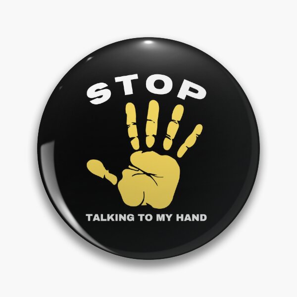 Artikelvorschau, Hör auf, mit meiner Hand zu reden - lustiger Handdesign -Humor entworfen und verkauft von Grafixfun.