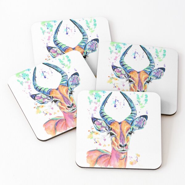 Item preview, Colourful Watercolour Impala designed and sold by SaltySerenity.