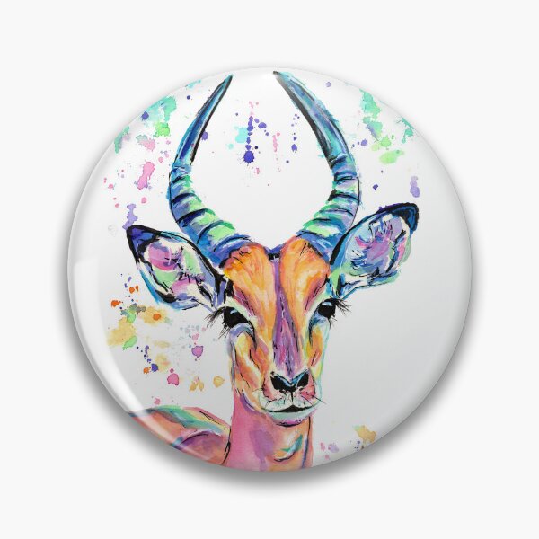 Item preview, Colourful Watercolour Impala designed and sold by SaltySerenity.
