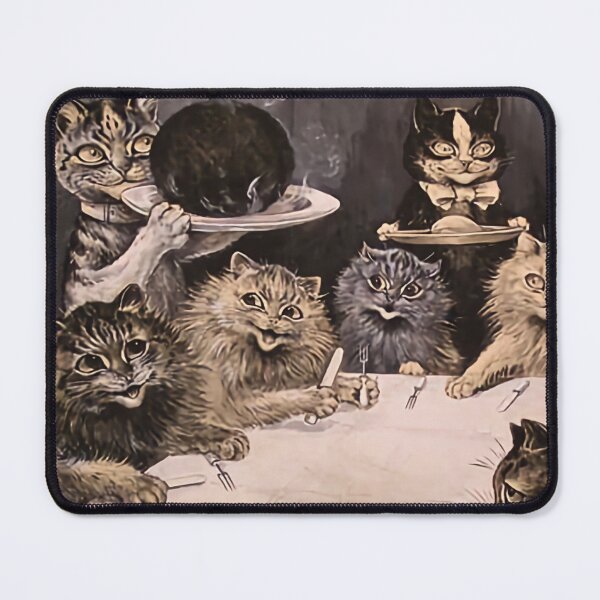 Item preview, Cat Dinner Party - Louis Wain designed and sold by Arwen-Art.