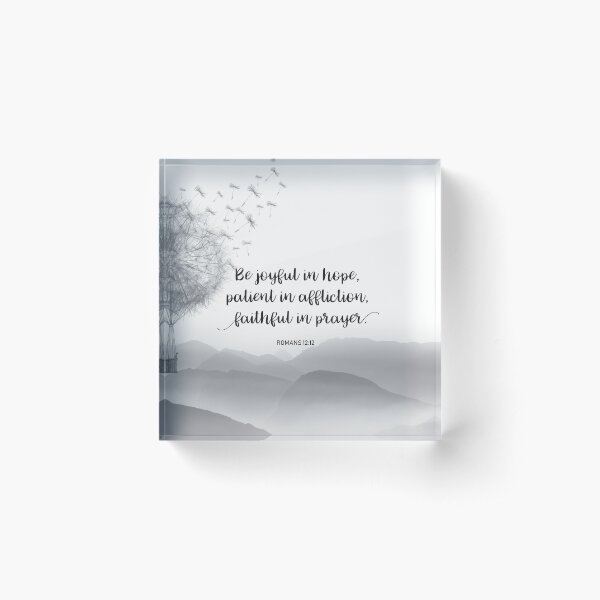 Christian Quote Acrylic Block