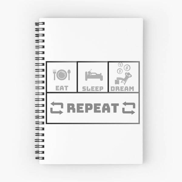 Item preview, Eat Sleep Dream Repeat designed and sold by Creativedsigna.