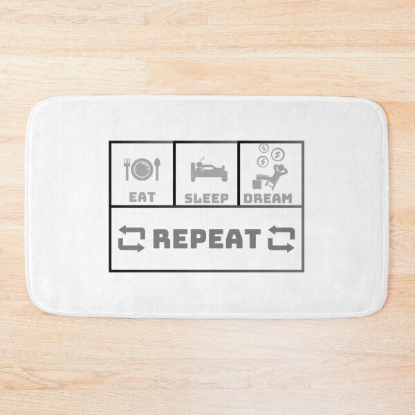 Item preview, Eat Sleep Dream Repeat designed and sold by Creativedsigna.