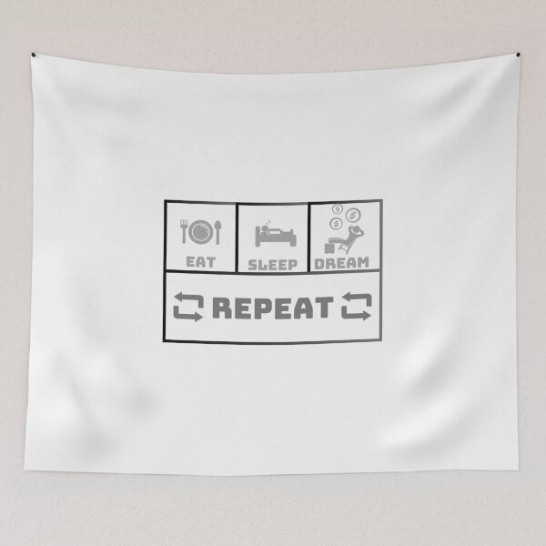 Item preview, Eat Sleep Dream Repeat designed and sold by Creativedsigna.