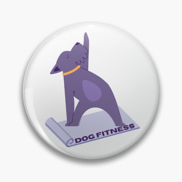 Item preview, Dog sports - Dog fitness, purple cartoon dog designed and sold by Bielany.