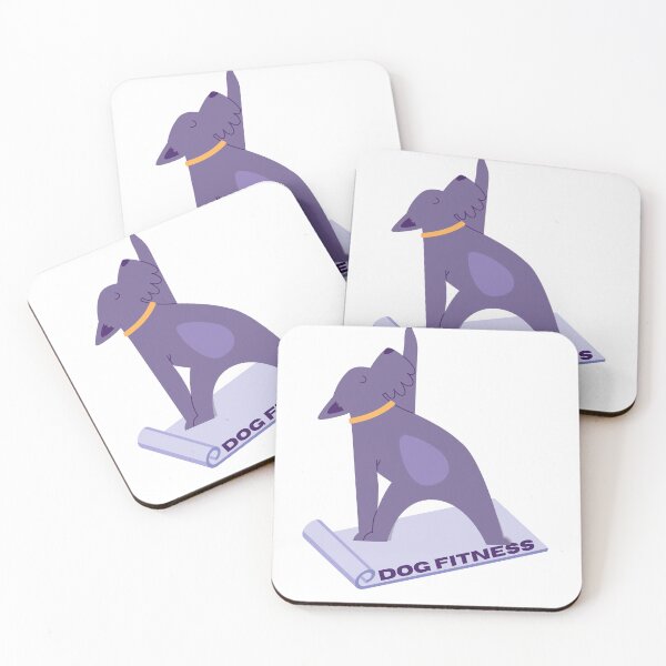 Item preview, Dog sports - Dog fitness, purple cartoon dog designed and sold by Bielany.