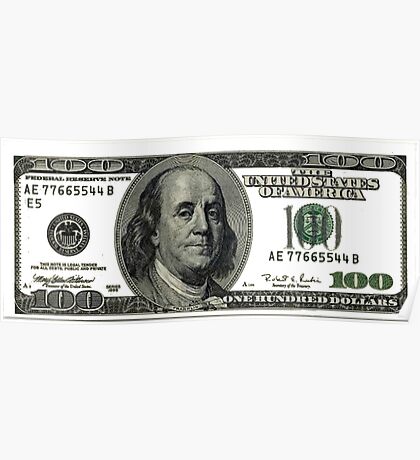 100 Dollar Bill Posters | Redbubble