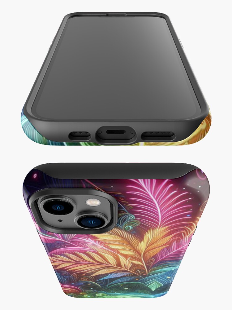 Thumbnail 3 of 4, iPhone Case, Neon Jungle Journey designed and sold by cokemann.