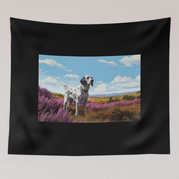 Item preview, English Setter on the moor 1 designed and sold by PetsArt.