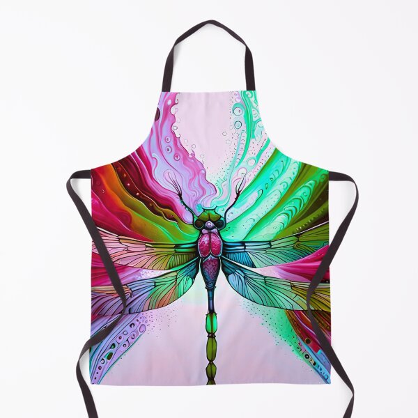 Item preview, Dragonfly Stained Glass Cartoon designed and sold by druidwolfart.