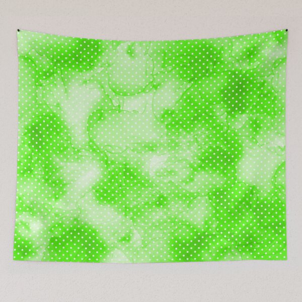 Item preview, Polka Dot. Watercolor fantasy in intense colors,white and deep light green. designed and sold by My-fake-places.