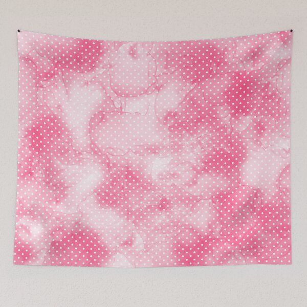 Item preview, Polka Dot. Watercolor fantasy in intense colors, white and peach pink. designed and sold by My-fake-places.