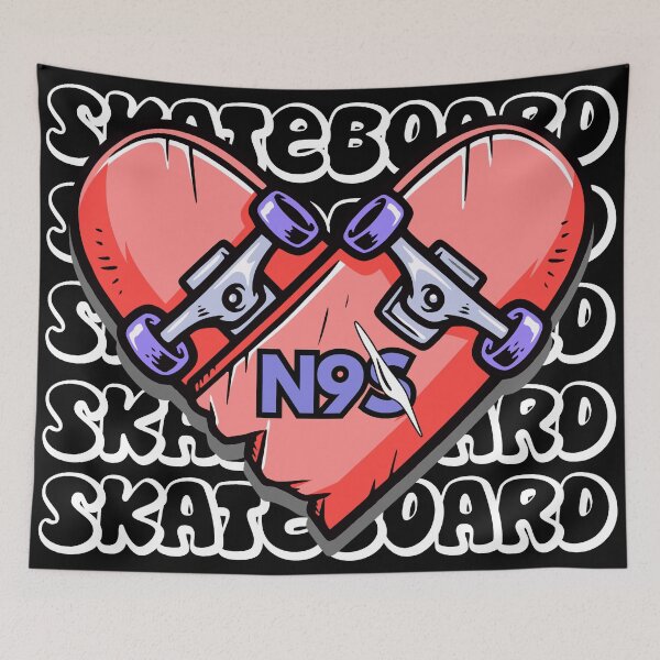 Item preview, Skateboard Love designed and sold by Ninety9Secrets.