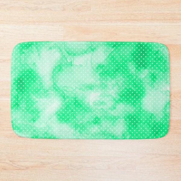 Item preview, Polka Dot. Watercolor fantasy in intense colors,white and turquoise grren. designed and sold by My-fake-places.