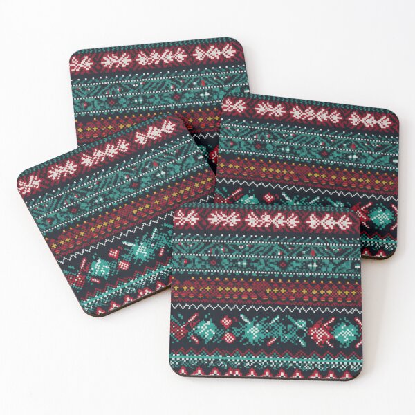 Item preview, Christmas Xmas Fake Embroidery 3D Effect Pattern No 27 designed and sold by Atomura.