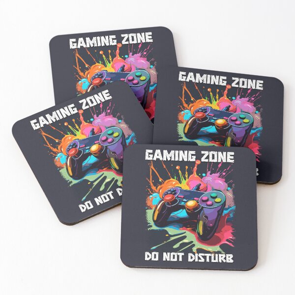Item preview, Gaming Zone Do Not Disturb controller funny sign pop art illustration for gamers designed and sold by Naumovski.