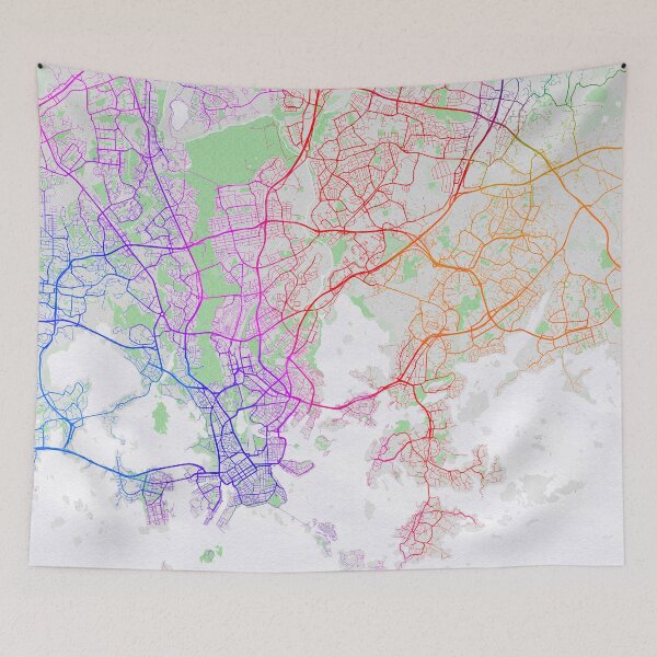 Item preview, Helsinki City Map of Finland - Colorful designed and sold by deMAP.