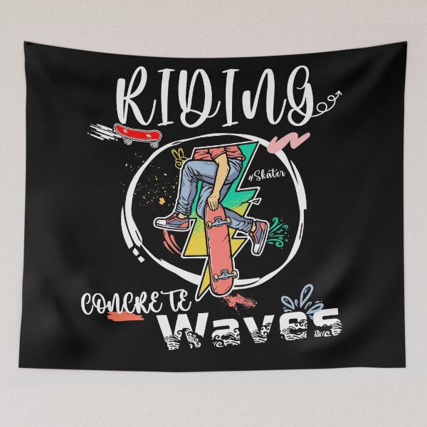 Item preview, Riding Concrete Waves designed and sold by Ninety9Secrets.