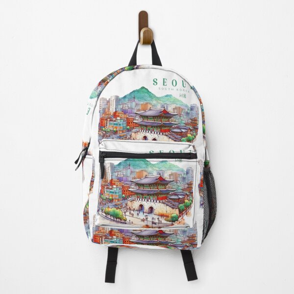 Item preview, Seoul South Korea Watercolor designed and sold by PaintMeWorld.