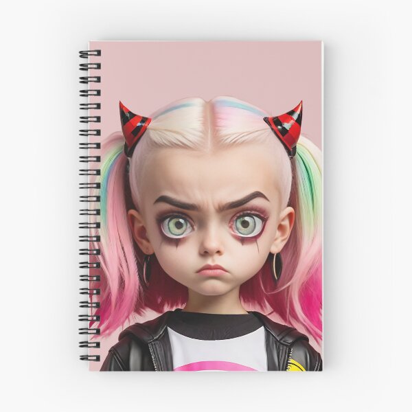 Item preview, Little devil, Punk girl feel upset, Big eyes girl designed and sold by KiraChie.