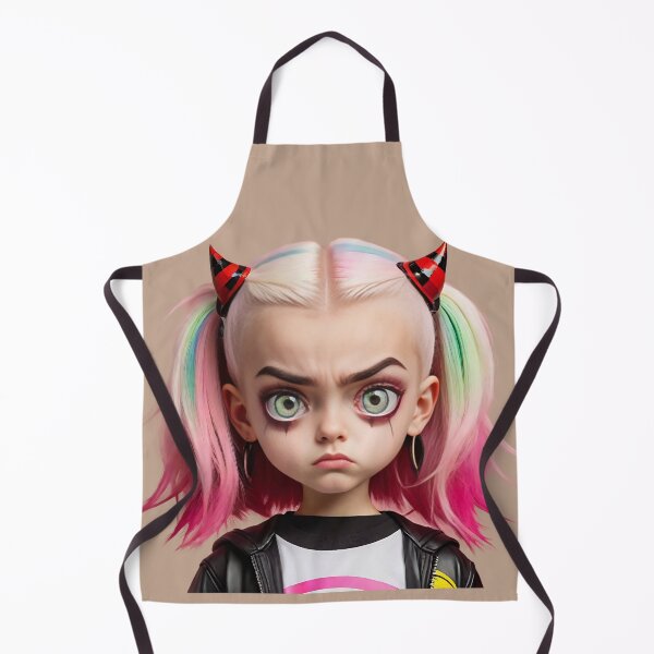 Item preview, Little devil, Punk girl feel upset, Big eyes girl designed and sold by KiraChie.