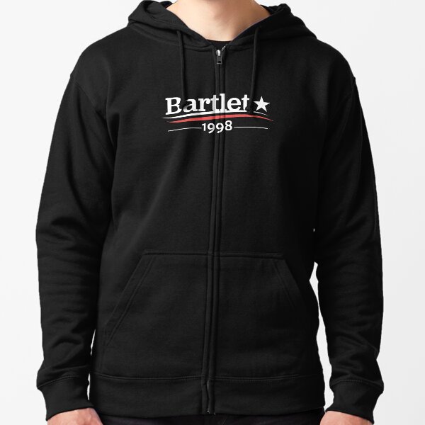 WEST WING Shirt President BARTLET Bartlet 1998 Bartlet For America Zipped Hoodie