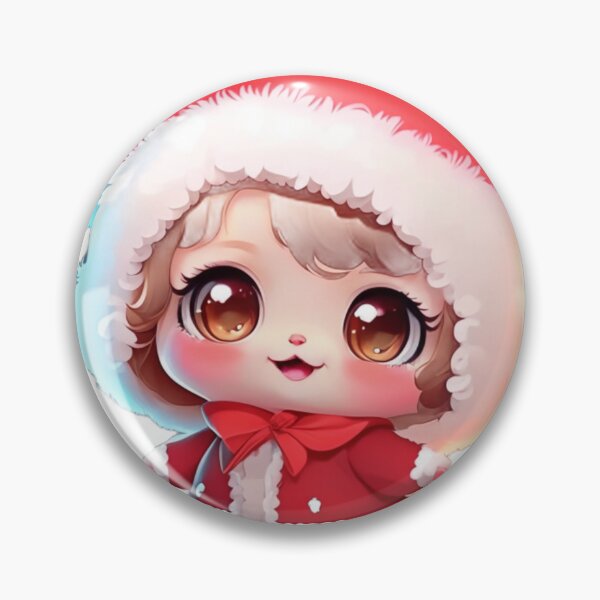 Item preview, Delicia navideña kawaii: lindo personaje de anime con traje de Papá Noel designed and sold by CutesyKoala.