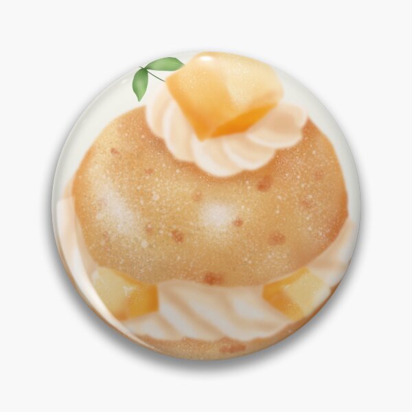 Item preview, Puff cream pie cockie water color peach  designed and sold by Tortoon13.