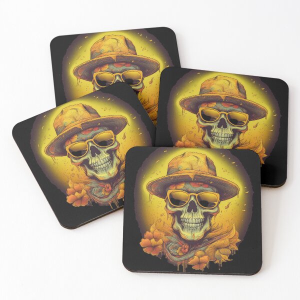 Item preview, Edgy Skull Fashion - Stylish Floral Accent designed and sold by mittie101.